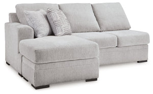 This left-arm facing sofa chaise is made with Next-Gen Nuvellaâ„¢ (polyester) fade-resistant, washable fabric. Pairs with other items in the series to make a sectional.<br><br><b>Additional Dimensions</b><br><ul><li>Arm height: 28-"</li><li>Seat depth: 47