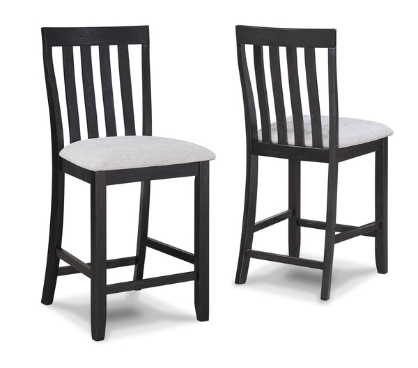 Delfin - 6 Piece Dining Room Set - Gray / Black