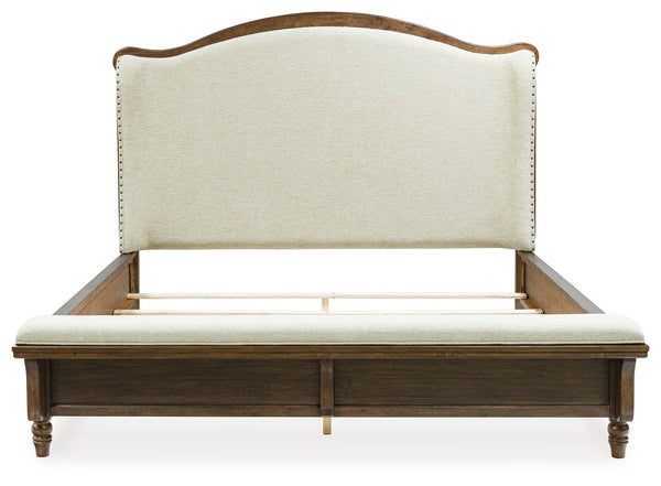 Sturlayne - Brown - King Upholstered Panel Bed