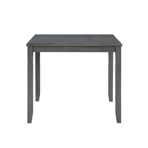 Gia - 5 Piece Square Counter Dining Set (Table & 4 Chairs) - Gray