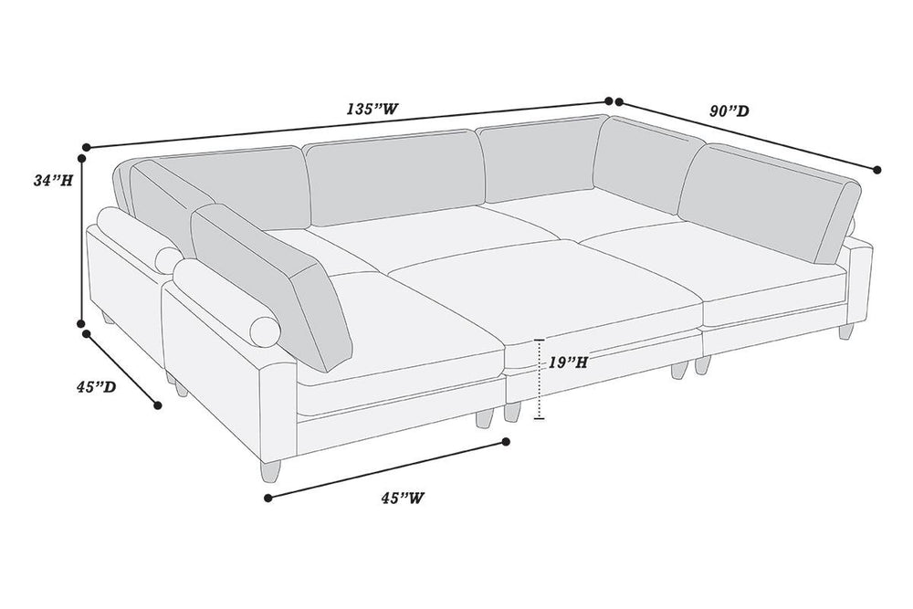 This extra-comfortable sectional is defined by its overstuffed, plush areas that provide a truly luxurious, cloud-like experience. It’s the perfect family gathering unit for movie nights, adding immense functional and relaxation value to your home. You’ll