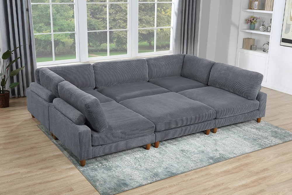 This extra-comfortable sectional is defined by its overstuffed, plush areas that provide a truly luxurious, cloud-like experience. It’s the perfect family gathering unit for movie nights, adding immense functional and relaxation value to your home. You’ll