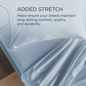 Linens - Tempur Classic Cotton Sheet Set - Sleepy Blue - Twin Long