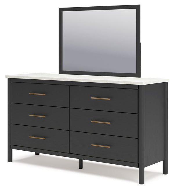 Cadmori - Black / White - Dresser and Mirror