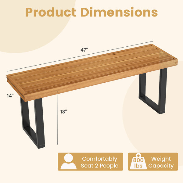 Please avoid leaving it outdoors in the rain to extend its lifespan<br>Crafted of solid acacia wood  warp-resistant  sturdy and reliable  built to last<br>Regular application of wood oil (not included) is recommended to maintain its luster<br>Supported by