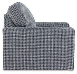 Olwenburg - Denim - Swivel Accent Chair