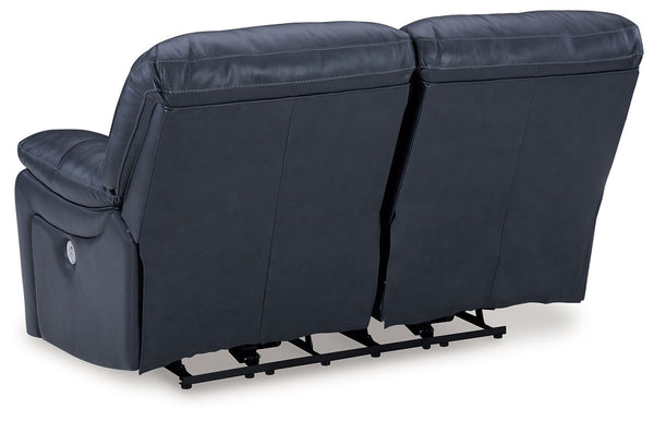 Leesworth - Ocean - Power Reclining Loveseat