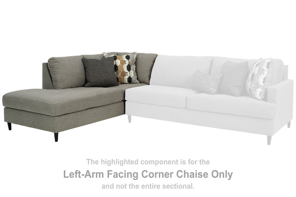 Santasia - Gray Dark - LAF Corner Chaise