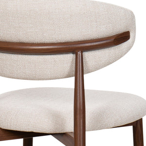 Royce - Counter Chair With Metal Frame (Set of 2) - Beige / Walnut