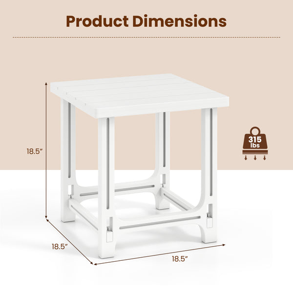 0-screw  snap-fit structure assembles in around 3 min<br>Wood-look texture offers style without extra upkeep<br>Perfect for outdoor and poolside use with all-weather HDPE material<br>Waterproof  fade-resistant and low-maintenance for year-round beauty<br>