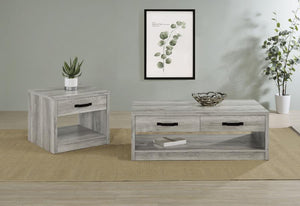 Felix - 2 Piece Coffee And End Table Set - Gray Driftwood