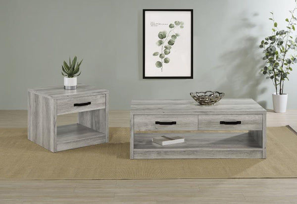Felix - 2 Piece Coffee And End Table Set - Gray Driftwood