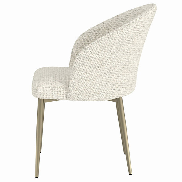Cora - Side Chair (Set of 2) - White Fabric