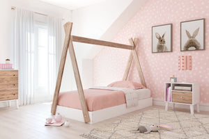 Piperton - Brown / White - Twin Tent Complete Bed in Box