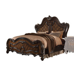 Sleeping like royalty with this Versailles, the bedroom set was inspired by old European design. This collection features carved scrollwork accent on headboard. The accent pieces crafted in wood with cherry oak finish and also included regal features such