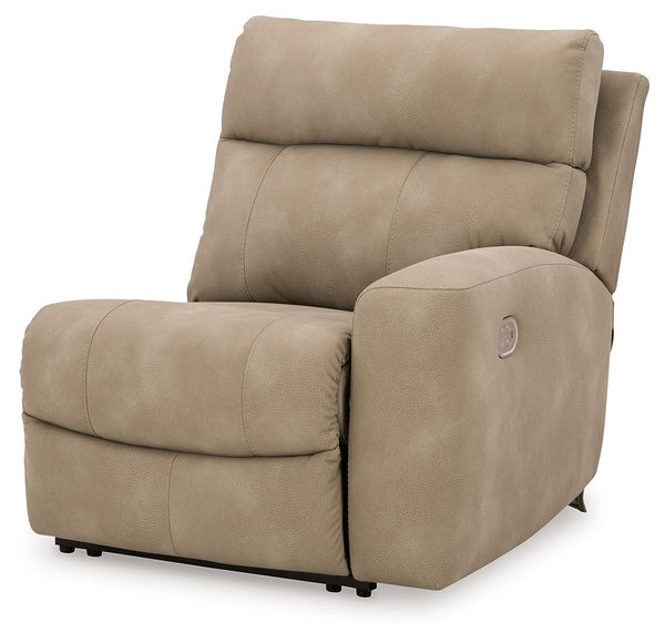 This right-arm facing power recliner is made with Next-Gen Durapella (polyester/polyurethane) upholstery. Pairs with other items in the series to make a modular sectional.<br><br><b>Additional Dimensions</b><br><ul><li>Arm height: 25-"</li><li>Seat depth: