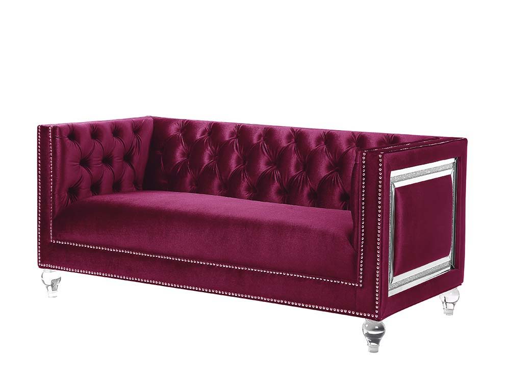 Heibero - Loveseat - Purple - 67-"