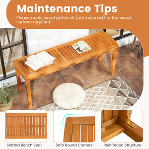 Please avoid leaving it outdoors in the rain to extend its lifespan<br>Crafted of natural acacia wood  reliable  warp-resistant  built to last<br>The wood surface through delicate craftsmanship is smooth and splinter-free<br>Regular application of wood oi