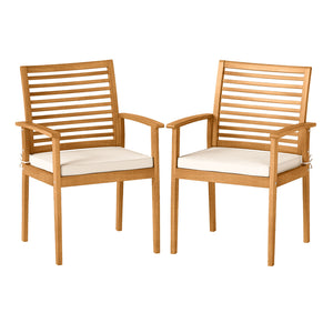 Acacia wood frame is sturdy  long-lasting and non-deformable<br>Soft sponge filling will relieve the pressure on your hip<br>Ergonomic backrest can fit the body of your contour<br>Armrests offer added relaxation for leisure time<br>Zippered cover is detac