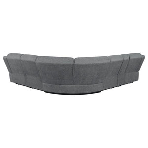 Bahrain - 6 Piece Modular Reclining Sectional Sofa - Charcoal