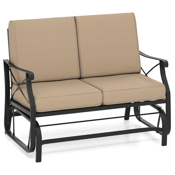 Offer a reliable and secure seating experience with robust metal construction<br>Reinforced crossbars for additional stability<br>A 2-person seating space can hold up to 660 lbs for reliable support<br>Comfort is achieved with 5.5" thick seat cushions<br>