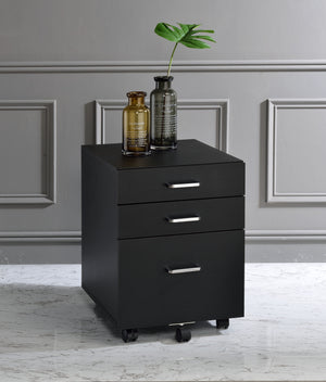 Tennos - Cabinet - Black & Chrome Finish
