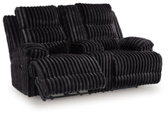 We donâ€™t know about you, but one look at this power reclining loveseat makes us want to settle in and never leave. Thereâ€™s so much to loveâ€”we-'ll start with its cozy corduroy and stylish contemporary design. Did we mention the generous seat and tall