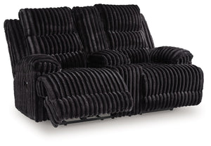 We donâ€™t know about you, but one look at this power reclining loveseat makes us want to settle in and never leave. Thereâ€™s so much to loveâ€”we-'ll start with its cozy corduroy and stylish contemporary design. Did we mention the generous seat and tall