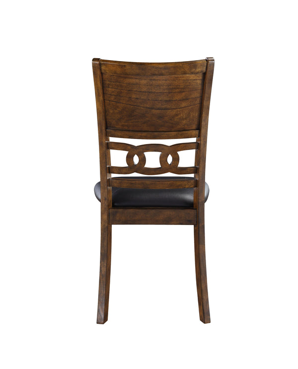 Gia - Dining Chairs (Set of 2) - Brown - Faux Leather