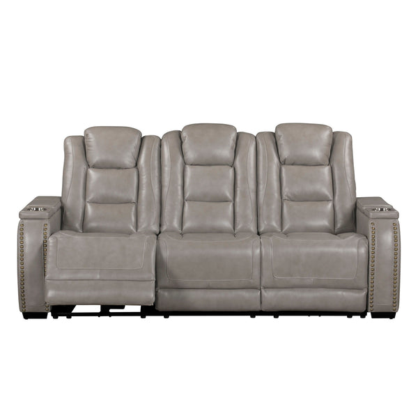 Breckenridge II - Sofa With Dual Recliner - Light Gray
