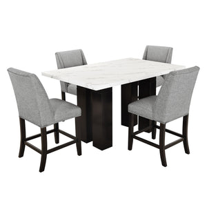 Faust - Counter Chair (Set of 2) - Gray