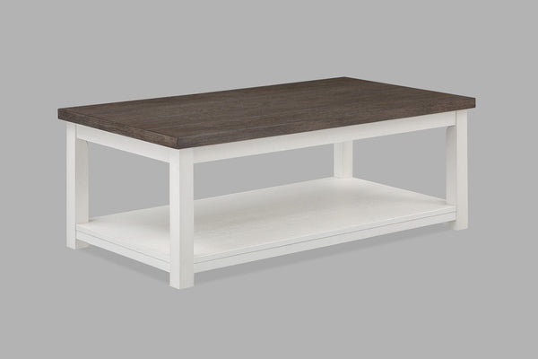  warm textures of a dark wood tabletop with the crisp freshness of a white base