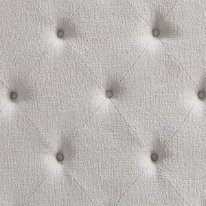 Montelaine - Antique White - California King Upholstered Panel Bed