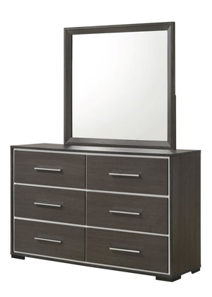 Sharpe - Queen 5 Piece Bedroom Set - Dark Gray