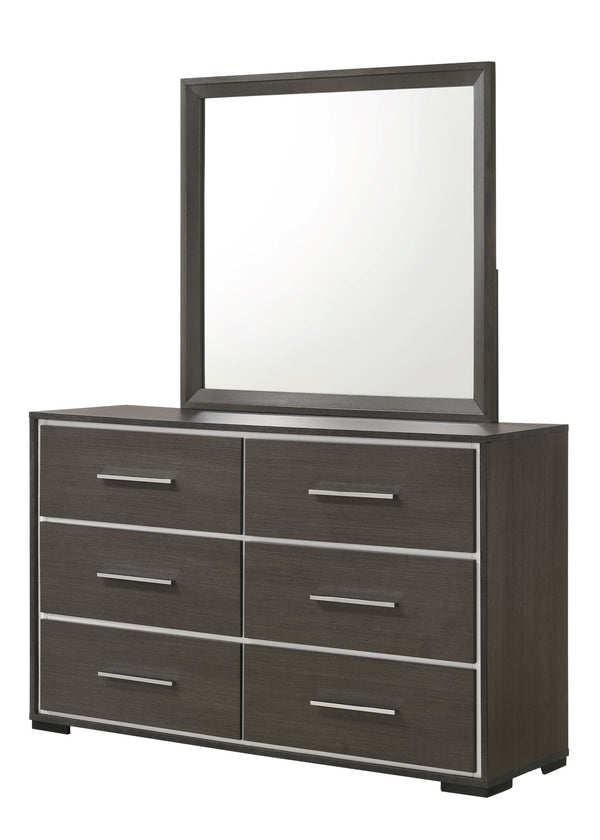 Sharpe - Queen 5 Piece Bedroom Set - Dark Gray
