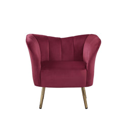 With its transitional design, the Reese accent chair is sure to please. Whether you-'re going for a classic traditional style or a more modern look, its versatile design ensures that it can fit within various aesthetic styles. It features a barrel backres