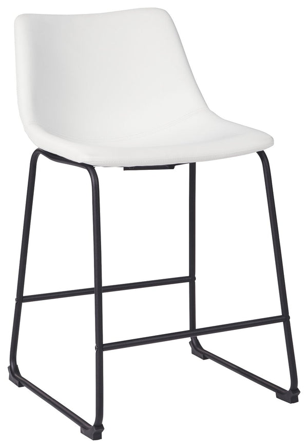 Centiar - White - Upholstered Barstool (Set of 2)