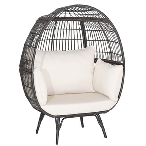 Ship in 2 boxes (box 1 includes screws)  may not arrive on the same day<br>Extra-wide opening for ample overhead expanse<br>Wrap you in a cozier structure thanks to its egg shape<br>Large space for you to curl up<br>Sturdy metal frame for 450 lbs max load