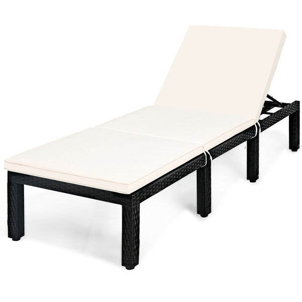 Durable hand-woven black PE rattan and steel frame for long time using<br>8 sturdy legs offer extra support and stability for you<br>Soft and thick cushion for comfortable seating<br>Cushion with navy and off white cushion cover<br>The cover of the cushio