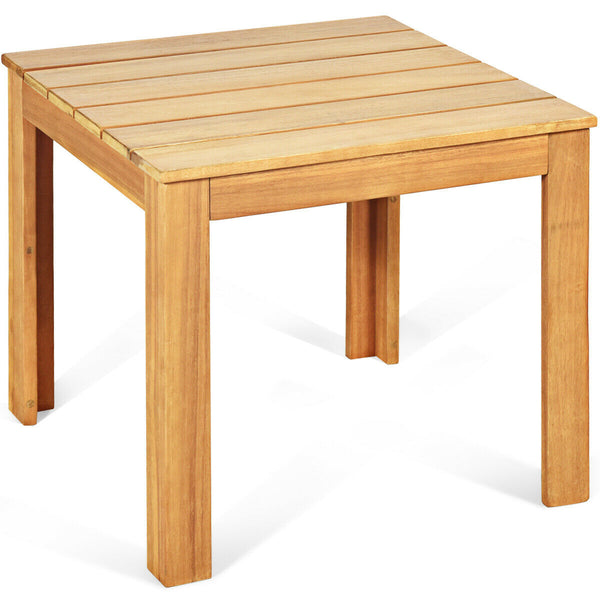 Acacia wood frame adds sturdiness and durability <br>Premium accessories ensure stability of table <br>Varnish surface which is waterproof and scratch-resistant <br>Can be used separately or matched with other wooden furniture <br>Compact size with modern