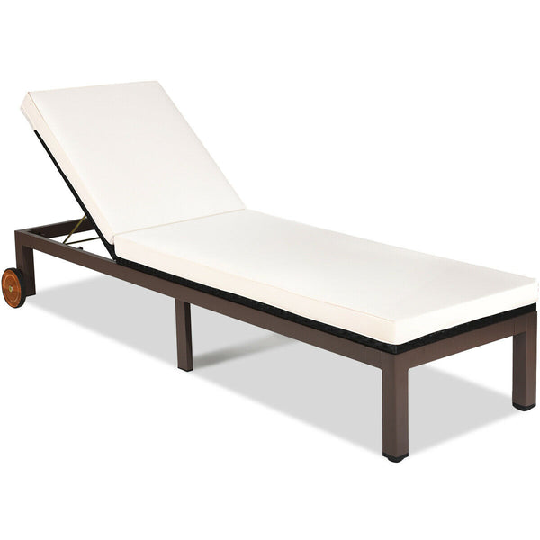 Sturdy metal frame supporting  holds up to 375 lbs<br>Ergonomic backrest in 5 tilting positions  fits your body curve to a better enjoyment<br>Soft & comfortable cushion with high resilience  provides a more comfortable relax<br>Environmentally friendly P