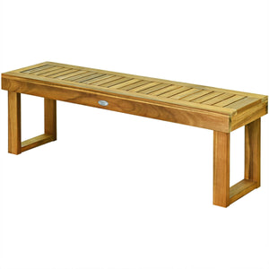Made of solid acacia wood which provides stability and strong bearing capacity  the bench is super sturdy and durable. Â  Are you looking for a natural style bench for your patio? If so  this bench is highly recommended to you. Besides  with the varnish t