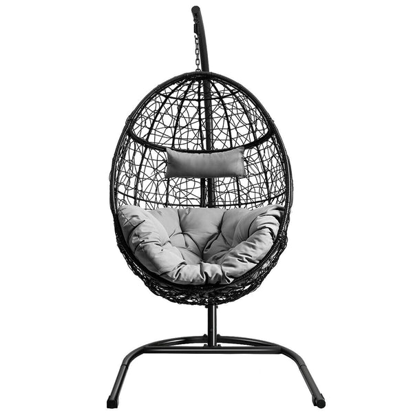 Rugged frame ensure the stability<br>Combined with non-slip pads for increased stability<br>Comfortable pillow and cushion are included for enhanced comfort<br>Safety hook and hanging chain provide better balance<br>Widely used indoor or outdoor<br>Relax 
