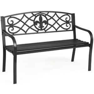The spacious seat can accommodate 2-3 adults<br>Exquisite backrest gives the bench a modern look<br>Perfect for garden  park  deck  backyard  balcony  etc<br>Non-slip pads prevent the floor from being scratched<br>Solid legs and sturdy structure offers po