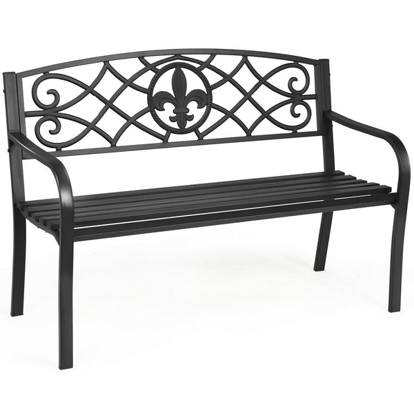 The spacious seat can accommodate 2-3 adults<br>Exquisite backrest gives the bench a modern look<br>Perfect for garden  park  deck  backyard  balcony  etc<br>Non-slip pads prevent the floor from being scratched<br>Solid legs and sturdy structure offers po