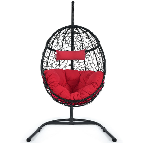 Rugged frame ensure the stability<br>Combined with non-slip pads for increased stability<br>Comfortable pillow and cushion are included for enhanced comfort<br>Safety hook and hanging chain provide better balance<br>Widely used indoor or outdoor<br>Relax 