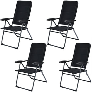 Made of steel frame and oxford fabric  this foldable sling chair can hold up to 300 lbs. Â  And the sponge design enhances its comfort for cozy sitting experience. Different from the traditional chairs  the backrest of this foldable chair can be adjusted 