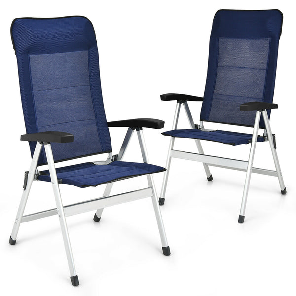 The outdoor chair is designed to provide you great comfort and relaxation. Made of high-quality aluminum and iron  this chair features an outstanding sturdiness and a strong weight-bearing capacity of 300lbs. Â  The chair has 7 levels of the adjustable ba