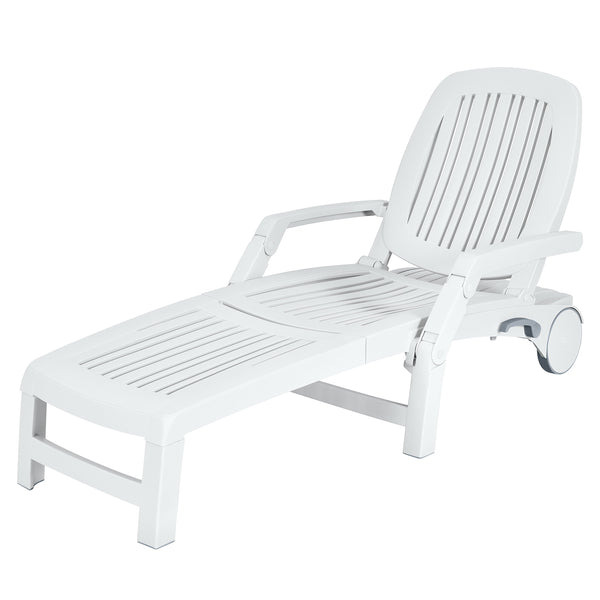 This sun lounger is your best choice for outdoor recreation. The backrest is adjustable for 6 angles so that you can customize the angle you want according to your needs. Â  The folding design is specially designed for you to save storage space when not i