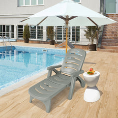 This is our outdoor chaise lounge which will be a great shining point to your outdoor living space. Â  It is perfect for a nap  relaxing and relieving your pressure. High back with 5 adjustable positions  you can adjust the height of the back as you like.